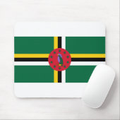 Dominica Flag Mousepad (Mit Mouse)