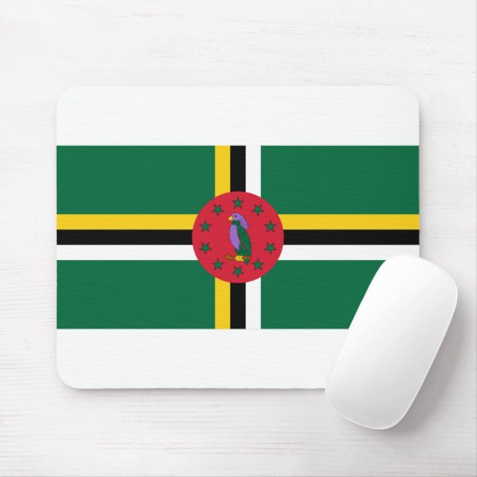 Dominica Flag Mousepad (Mit Mouse)