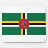 Dominica Flag Mousepad (Vorne)