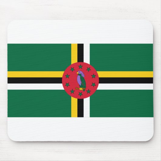 Dominica Flag Mousepad (Vorne)