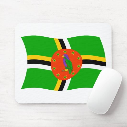 Dominica Flag Mousepad (Mit Mouse)