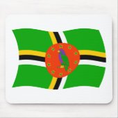 Dominica Flag Mousepad (Vorne)