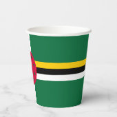 Dominica Flag Pappbecher (Rückseite)