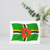 Dominica Flag Postcard Postkarte (Stehend Vorderseite)