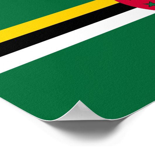 Dominica Flag Poster (Ecke)