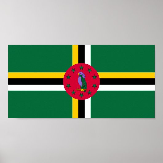 Dominica Flag Poster (Vorne)