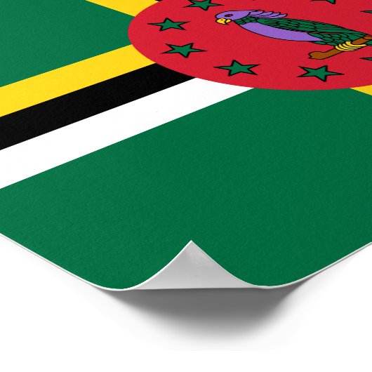 Dominica Flag Poster (Ecke)