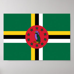 Dominica Flag Poster