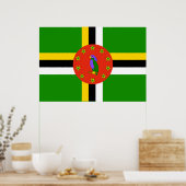 Dominica Flag Poster (Küche)