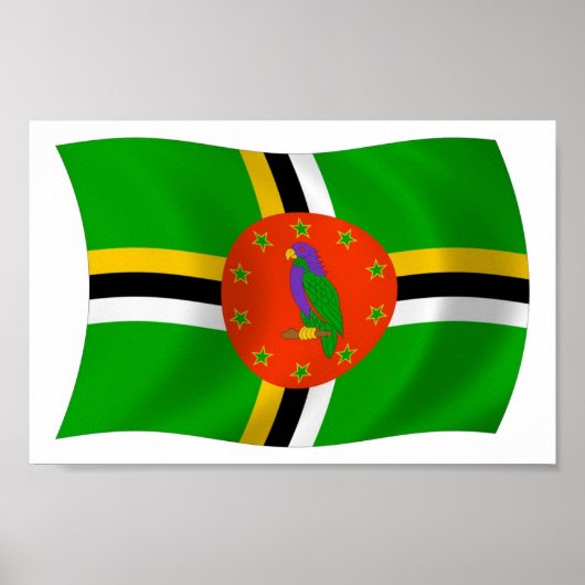 Dominica Flag Poster Print (Vorne)