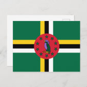 Dominica Flag Postkarte (Vorne/Hinten)