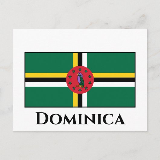 Dominica Flag Postkarte (Vorderseite)
