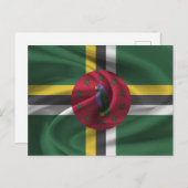 Dominica Flag Postkarte (Vorne/Hinten)