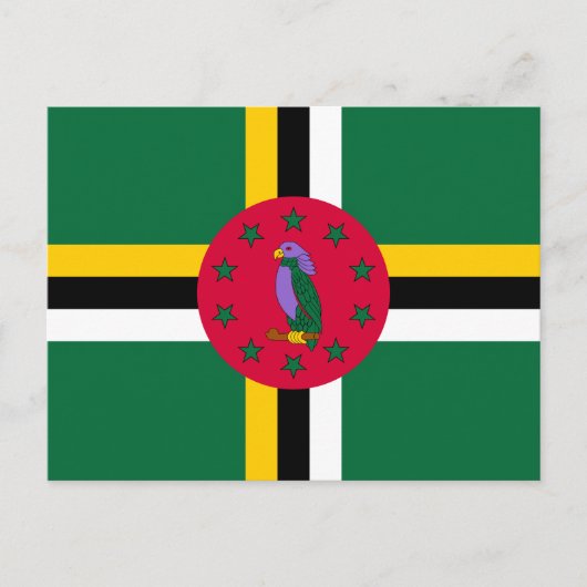 Dominica Flag Postkarte (Vorderseite)
