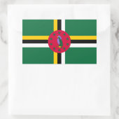 Dominica Flag Rechteckiger Aufkleber (Tasche)