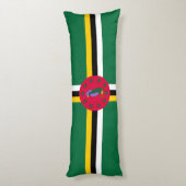 Dominica Flag Seitenschläferkissen (Rückseite (Vertikal))