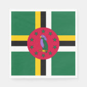 Dominica Flag Serviette (Vorderseite)
