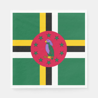 Dominica Flag Serviette