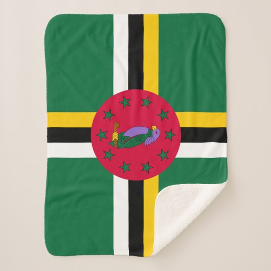 Dominica Flag Sherpadecke (Vorderseite)
