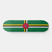 Dominica Flag Skateboard (Horizontal)