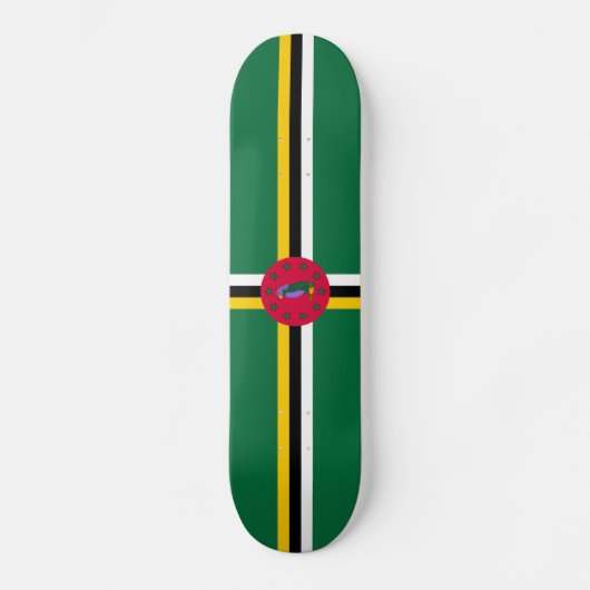 Dominica Flag Skateboard (Vorderseite)