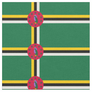 Dominica Flag Stoff