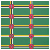 Dominica Flag Stoff (Muster)