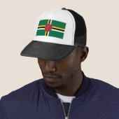 Dominica Flag Truckerkappe (Beispiel)
