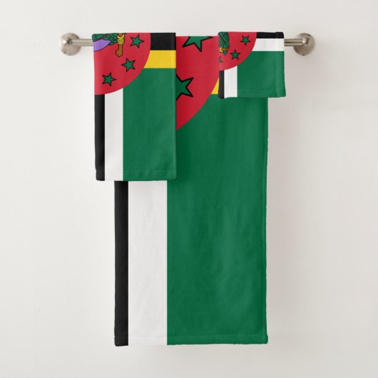 Dominica-Flagge Badhandtuch Set (Insitu)