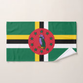 Dominica-Flagge Badhandtuch Set (Handtuch)