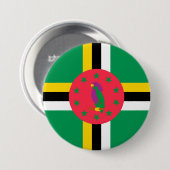 Dominica-Flagge Button (Vorne & Hinten)