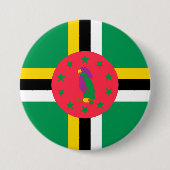 Dominica-Flagge Button (Vorderseite)