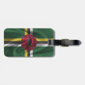 Dominica-Flagge Gepäckanhänger (Rückseite horizontal)
