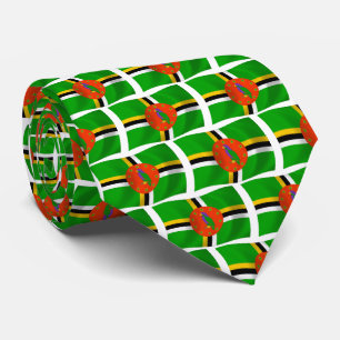 Dominica-Flagge Krawatte