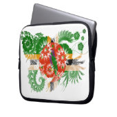 Dominica-Flagge Laptopschutzhülle (Vorderseite Links)