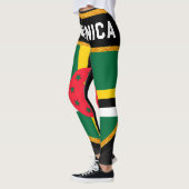 Dominica-Flagge Leggings (Links)