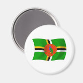 Dominica-Flagge-Magnet Magnet (Vorderseite/Rückseite)