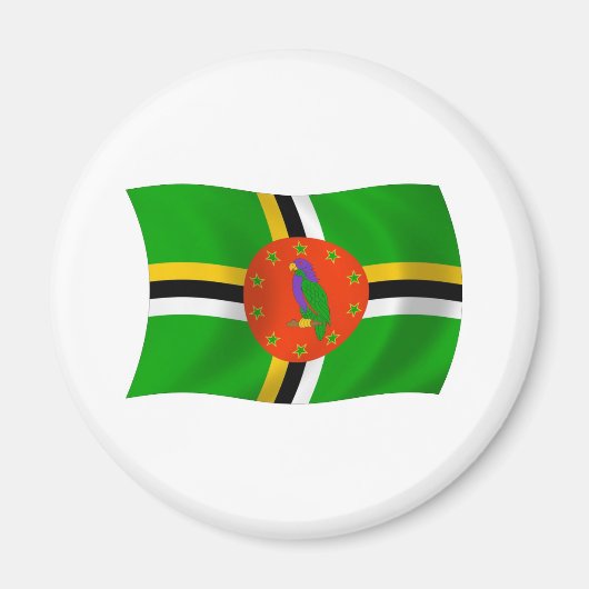 Dominica-Flagge-Magnet Magnet (Vorne)