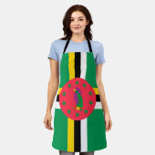 Dominica-Flagge Schürze (Getragen)