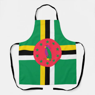 Dominica-Flagge Schürze