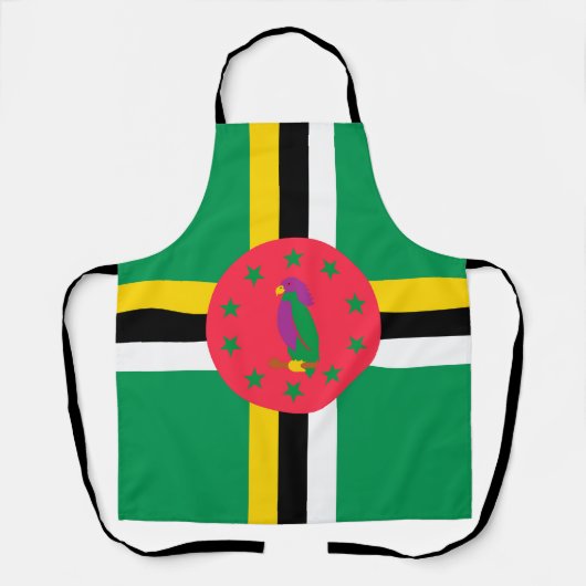 Dominica-Flagge Schürze (Vorderseite)