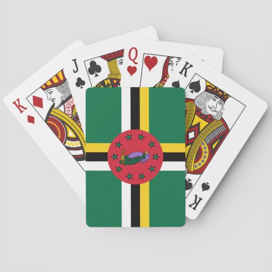 Dominica-Flagge Spielkarten (Rückseite)