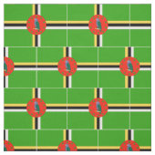Dominica-Flagge Stoff (Muster)