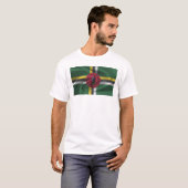Dominica-Flagge T-Shirt (Vorne ganz)