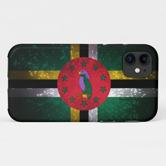 Dominica-Flaggen-Feuerwerk Case-Mate iPhone Hülle (Rückseite (Horizontal))
