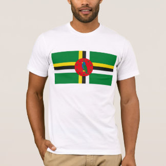 Dominica-Flaggen-T - Shirt
