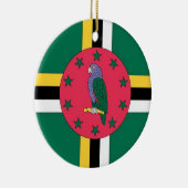 Dominica-Flaggen-Verzierung Keramik Ornament (Rechts)