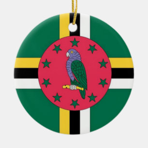 Dominica-Flaggen-Verzierung Keramik Ornament