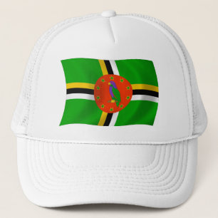 Dominica-Flaggenmütze Truckerkappe