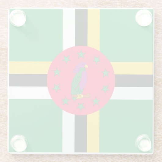 Dominica Glasuntersetzer (Rückseite)